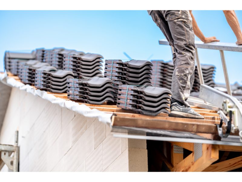 Roof repair work